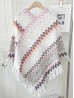 Boho Aztec Poncho W/ Fringes 